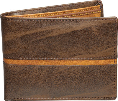 SunShopping Men Formal, Casual, Travel, Evening/Party Brown Artificial Leather Wallet(5 Card Slots)