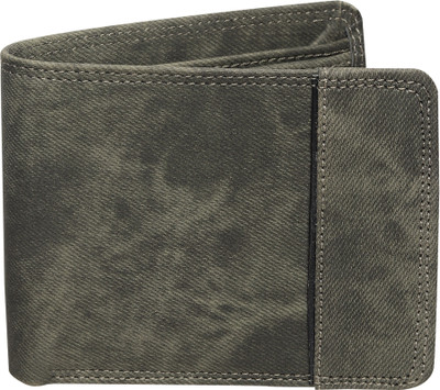 HENEDA Men Casual Grey Artificial Leather Wallet(5 Card Slots)