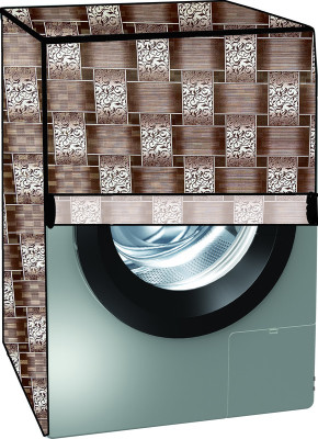 KVAR Front Loading Washing Machine  Cover(Width: 66 cm, Brown, White)