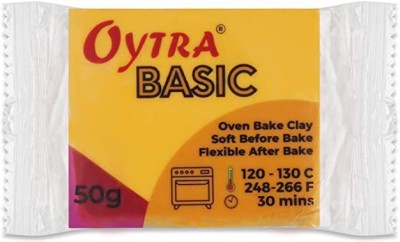 OYTRA Polymer Clay Basic 50 Gram Oven Bake Clay (50H04 Merigold Orange) Art Clay(50 g)