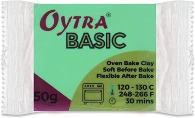 OYTRA Polymer Clay Basic 50 Gram Oven Bake Clay (50F02 Fluorescent Green) Art Clay(50 g)