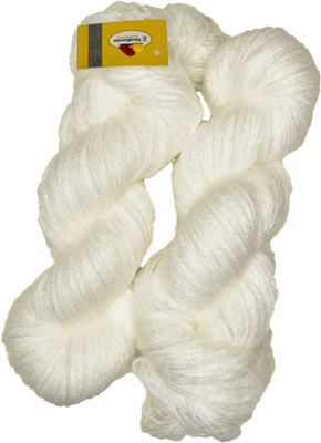 KNIT KING Represents H VARDHMAN Knitting Yarn Wool Li Cream 400 gm Art-DBB