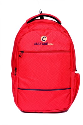 culture365 College and Laptop Waterproof Backpack(Red, 16 inch)