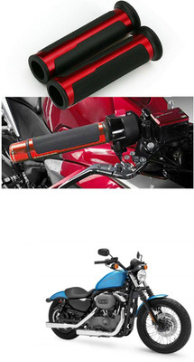 PROEDITION 7/8 Handle Bar CNC Aluminum Rubber Handlebar Hand Grips 92 Handle Bar Grip For Universal For Bike NA(Pack of 2)