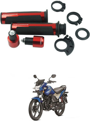 PROEDITION Metal Handle Grip Handlebar Ends with Aluminium Insert 29 Handle Bar Grip For Honda CB Shine(Pack of 2)