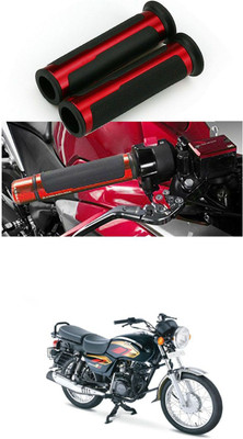 PROEDITION 7/8 Handle Bar CNC Aluminum Rubber Handlebar Hand Grips 9 Handle Bar Grip For TVS Max 4R(Pack of 2)