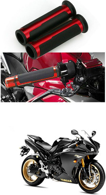 PROEDITION 7/8 Handle Bar CNC Aluminum Rubber Handlebar Hand Grips 98 Handle Bar Grip For Universal For Bike NA(Pack of 2)