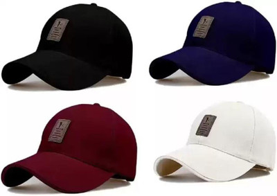 Fy Lane Self Design Sports/Regular Cap Cap(Pack of 4)