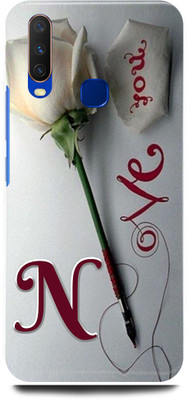 play fast Back Cover for Vivo Y12, 1904 N, NAME, LETTER, ALPHABET, LOVE(Silver, Hard Case, Pack of: 1)