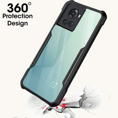 Casehub Back Cover for OnePlus 10R 5G(Black, Camera Bump Protector)