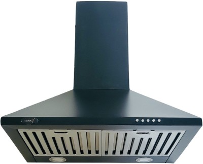 RUWA PEARL 60 Wall Mounted Black 1100 CMH Chimney