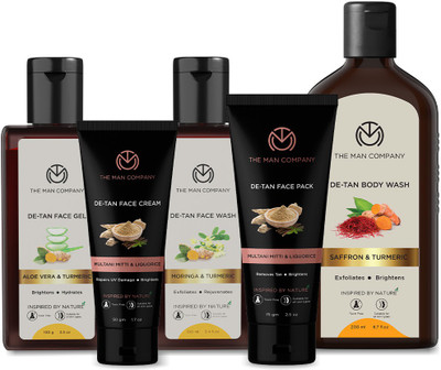 Compare THE MAN COMPANY Tan Terminator Combo for Skin Brightening for Men with Face Wash, Cream, Gel, Pack & Body Wash (5 Items in the set) Price in India - CompareNow Compare THE MAN COMPANY Tan Terminator Combo for Skin Brightening for Men with Face Wash, Cream, Gel, Pack & Body Wash (5 Items in the set) Price in India - CompareNow