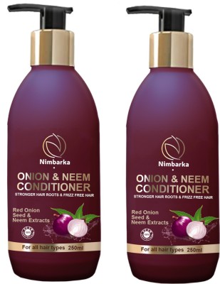 NIMBARKA Onion & Neem Conditioner 500 Ml Pack of 2(500 ml)