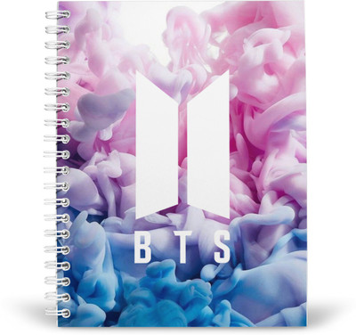 PurpleBees BTS DIary A5 Diary Unruled 160 Pages(White)