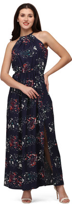 Smarty Pants Women A-line Black Maxi/Full Length Dress
