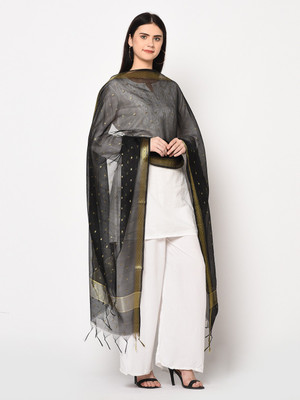 WEAVERS VILLA Silk Blend Self Design Women Dupatta