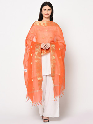 WEAVERS VILLA Silk Blend Self Design Women Dupatta
