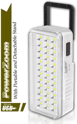 iDOLESHOP Portable 36 High-Bright LED Light With Android Charging Support Rechargeable 6 hrs Flood Lamp Emergency Light(White)