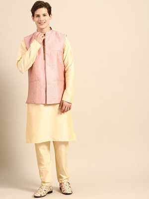 ANOUK Men Kurta Pyjama Ethnic Jacket Set