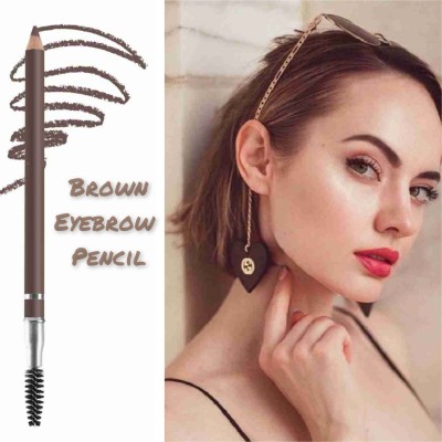 SKYBOAT PROFESSIONAL USE SHARP EYEBROW DEFINER BRUSH PENCIL BROWN PENCIL(BROWN)