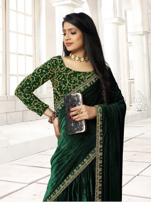 Sinauli Velvet Embroidered Blouse Material