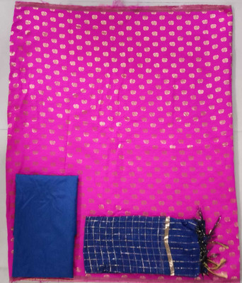 Diva's Choice Cotton Silk Self Design Salwar Suit Material
