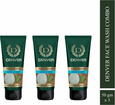 DENVER Acne Clear With Kaolin Clay & Neem Face Wash  (150 g)