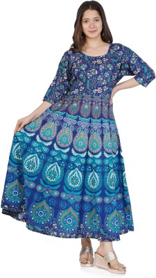 E-Wish Box Anarkali Gown(Blue)