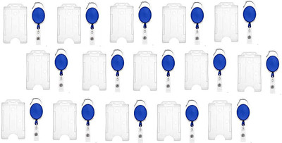 Dotpot Plastic ID Badge Holder(Pack of 15)