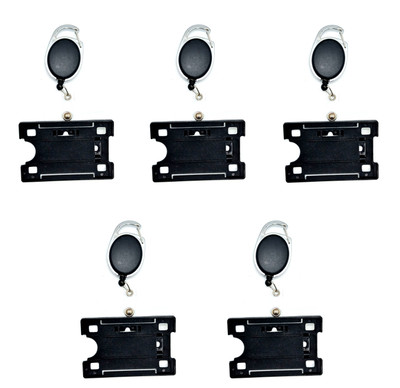 AKAN Plastic ID Badge Holder(Pack of 5)