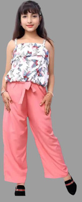 LIME N LEMON Printed Girls Jumpsuit