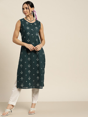 Libas women's checkered straight kurta best sale