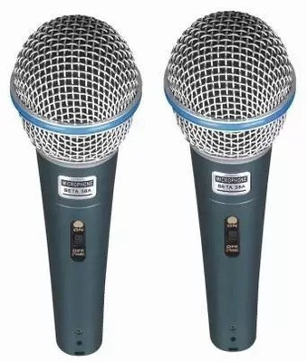WON Microphone Beta 58A Dynamic Cardioid Vocal MultiPurpose Mic with 12 Ft XLR Cable Microphone