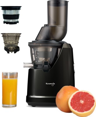Kuvings by Kuvings Phantom Black with Smoothie & Sorbet attachments. B1700 Professional Cold Press Juicer 240 W Juicer (3 Jars, Phantom Black)