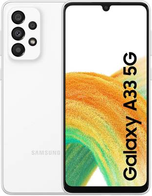 SAMSUNG Galaxy A33 (Awesome White, 128 GB)