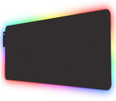 OCEANEVO Extended RGB Gaming Mouse Pad LED ,14 Lighting Modes ,Non Slip Base-78x30x0.4 cm Mousepad(Black)