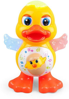 Goyal's Dancing Duck with Music Flashing Lights and Real Dancing Action(Yellow)