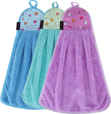 NFI essentials Microfiber 200 GSM Hand Towel Set(Pack of 3)