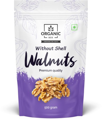 Organic Box Kashmiri Walnut Without Shell - 500gm -Akhrot Giri - Walnut kernels Walnuts(500 g)