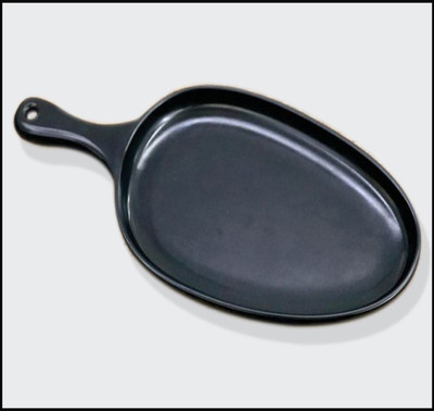 ZIDO 1 Pcs Multipurpose Serving Platter for all type of snacks & Tandoori Items Sizzler Tray