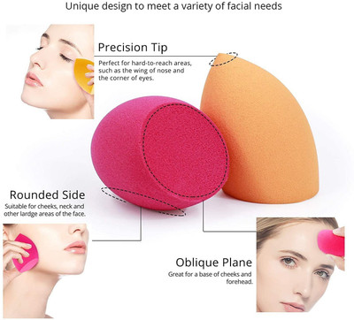 AMOSFIA SET OF 2Makeup Perfecting Sponge Beauty Blender Puff