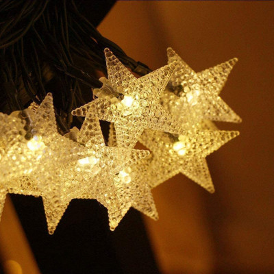 RAAGMANSAA 20 LEDs 4 m Yellow Steady Star Rice Lights(Pack of 1)