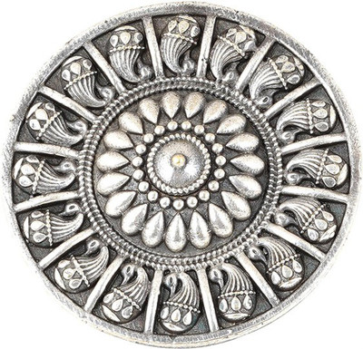 Teejh Teejh Silver Oxidised Ring Alloy Silver Plated Ring