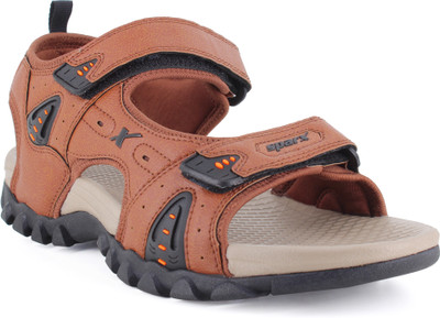 Sparx SS 590 Men Sandals(Tan, Black , 10)
