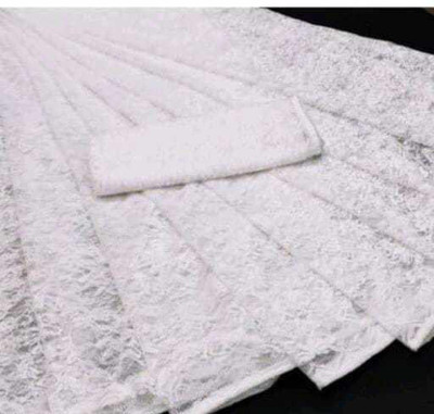 Aarya creation Self Design Bollywood Net Saree(White)