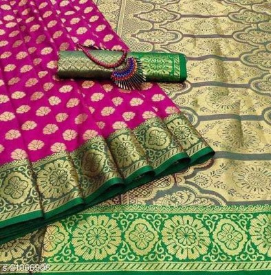 jayant creation Embellished Banarasi Art Silk Saree(Multicolor)