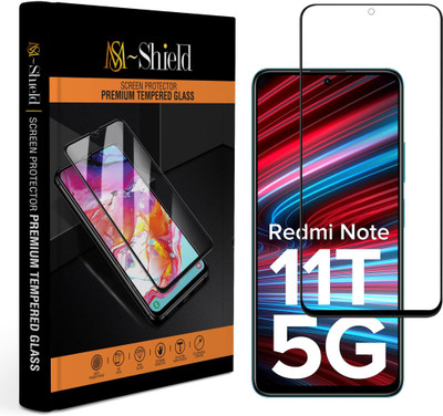 MS-Shield Edge To Edge Tempered Glass for Redmi Note 11T 5G(Pack of 1)