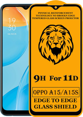 Dream Edge To Edge Tempered Glass for Oppo A15s, Oppo A15(Pack of 1)