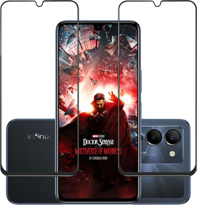 MobileBukket Edge To Edge Tempered Glass for Infinix Note 12 Turbo(Pack of 2)