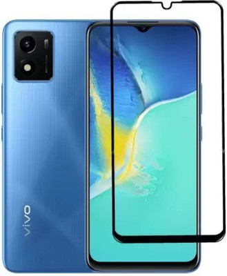 VISHZONE Edge To Edge Tempered Glass for vivo Y01(Pack of 1)